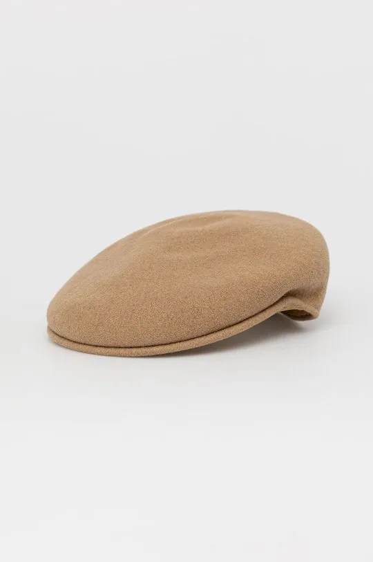 Kangol wool bakerboy hat beige color