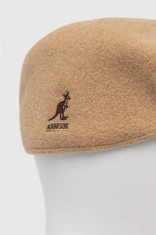 Kangol wool bakerboy hat beige color