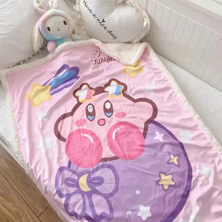 kirby fleece blanket couch blanket / throws