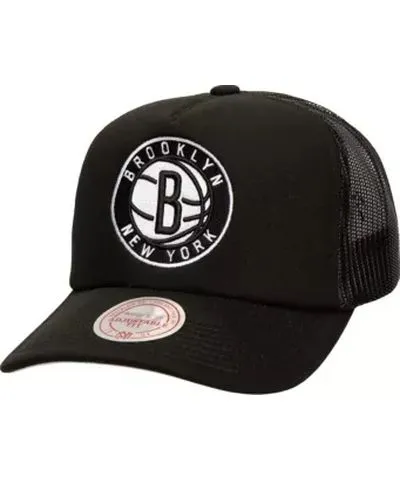 Mitchell & Ness Men's NBA Brooklyn Nets Core Evergreen OTC Trucker Adjustable Hat