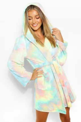 Neon Tie Dye Dressing Gown