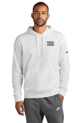 Nike Club Swoosh Customized Hoodies, White