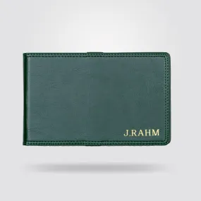 Personalised Premium Golf Scorecard Holder (Olive Green)