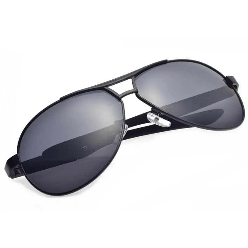 Pilot Style Men's Metal Frame Polarized Mirror Driver's Sunglasses Goggles