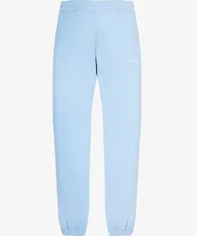 Places + Faces Mens Blue Essential two-slip-pockets straight-leg mid-rise cotton-jersey jogging bottoms