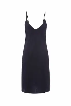 Pyjama Slip Dress In Navy