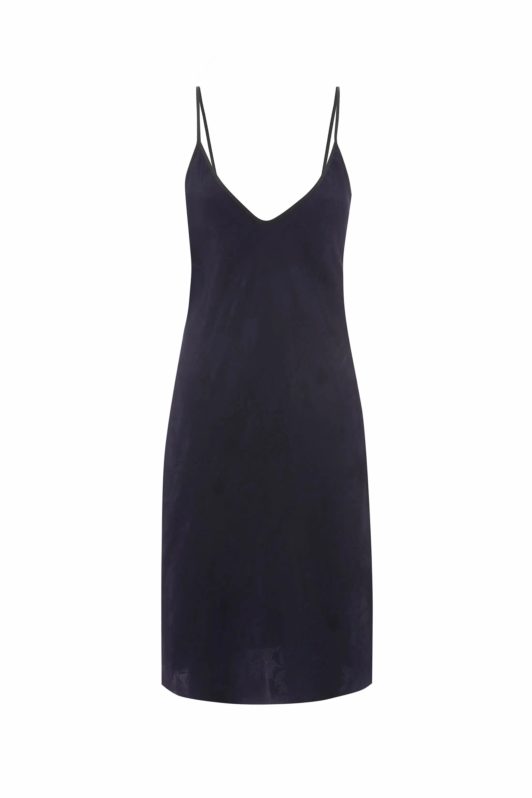 Pyjama Slip Dress In Navy