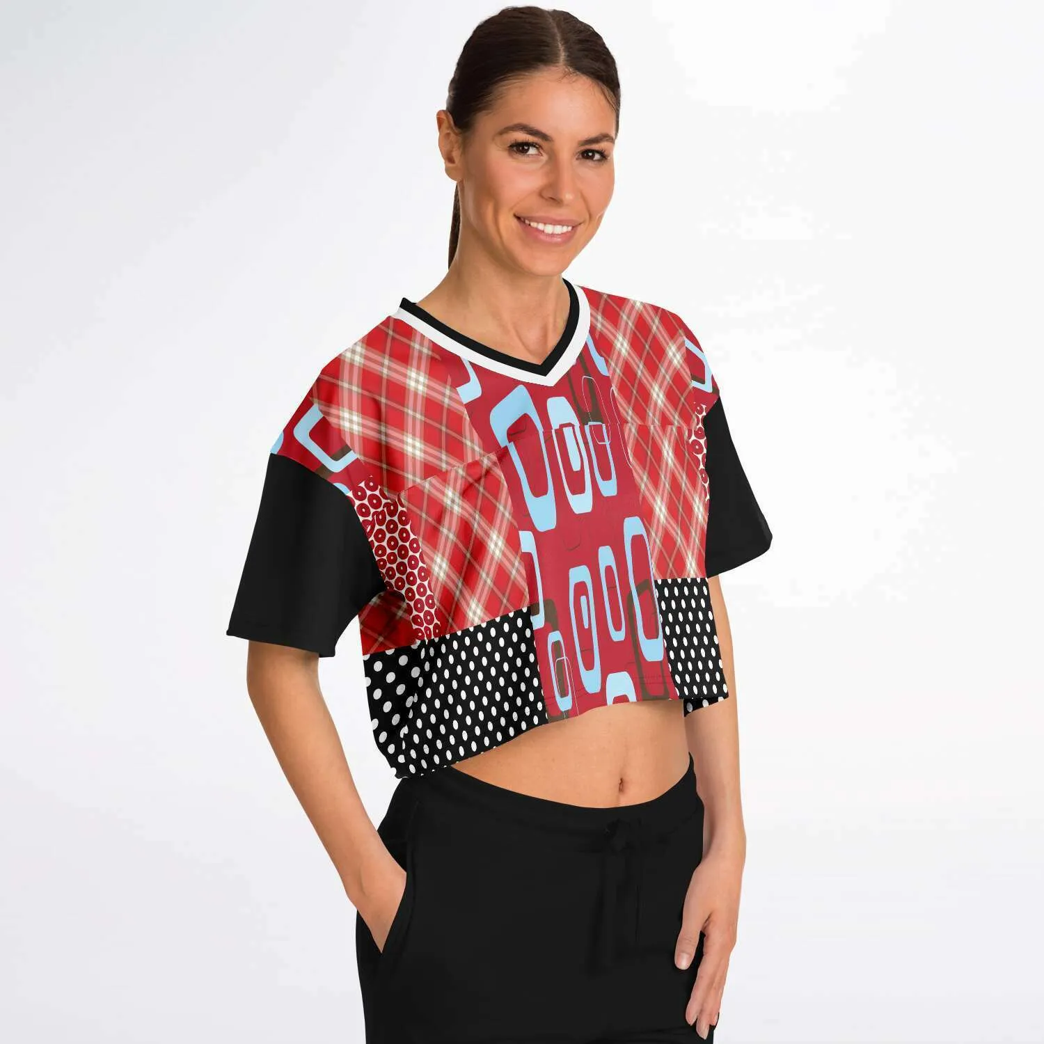 Red Pacific Palisades Crop Jersey