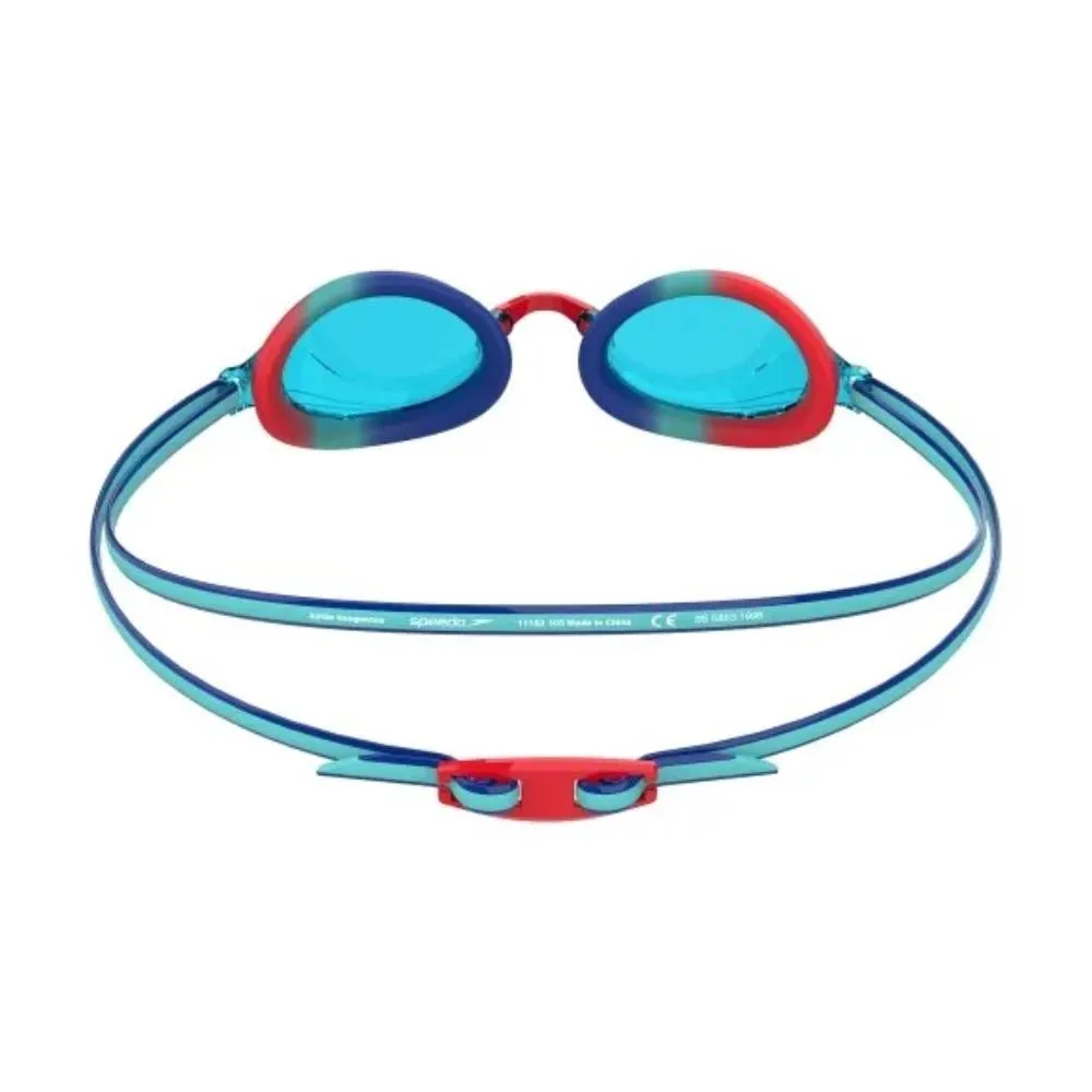 Speedo Junior's Vengeance Swimming Goggle (Blue/Red)