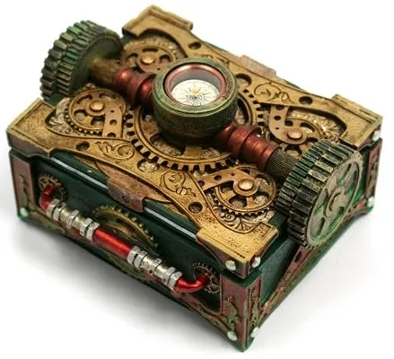 Steampunk Box with Compass