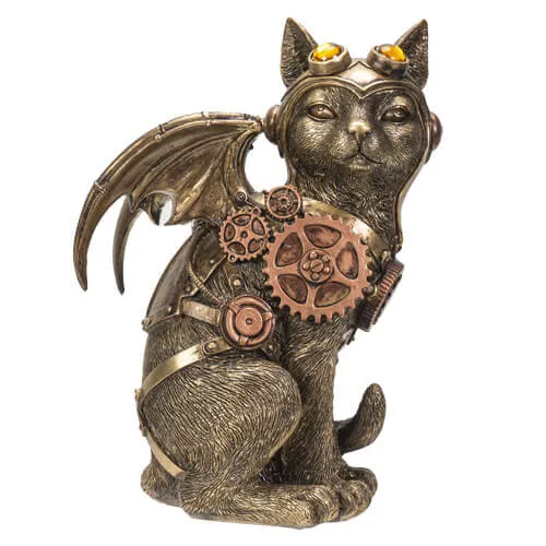 Steampunk Cat Figurine