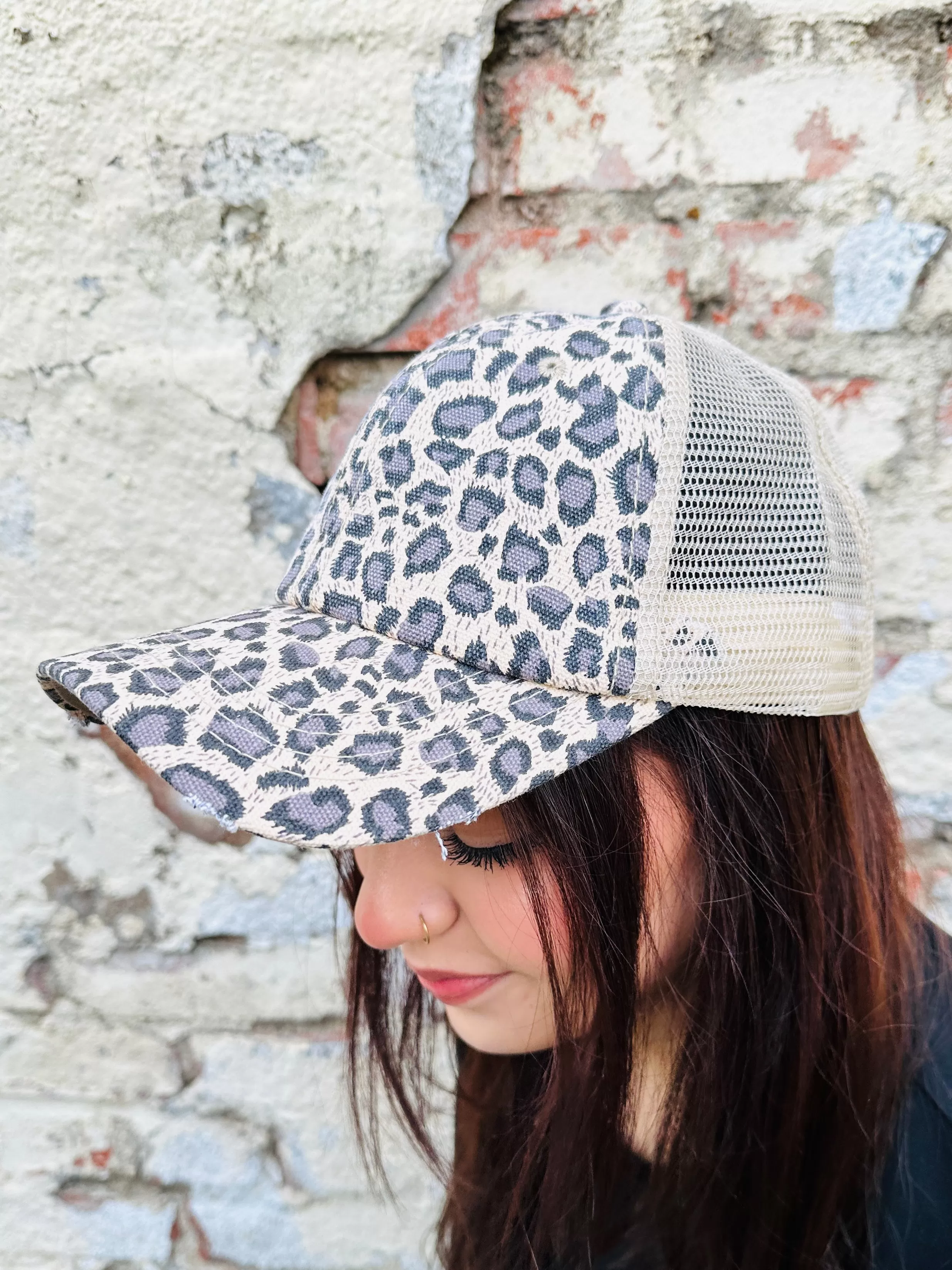 Tan Leopard Hat