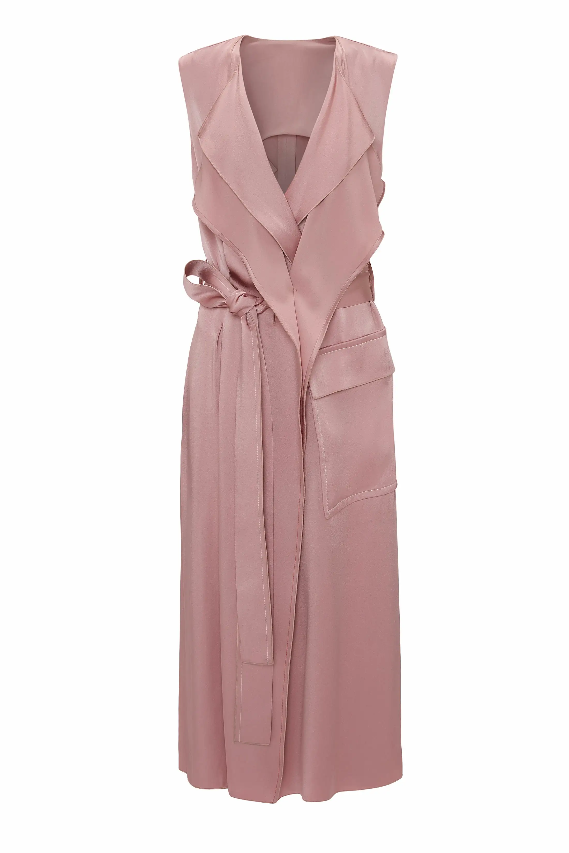 Trench Dress In Peony