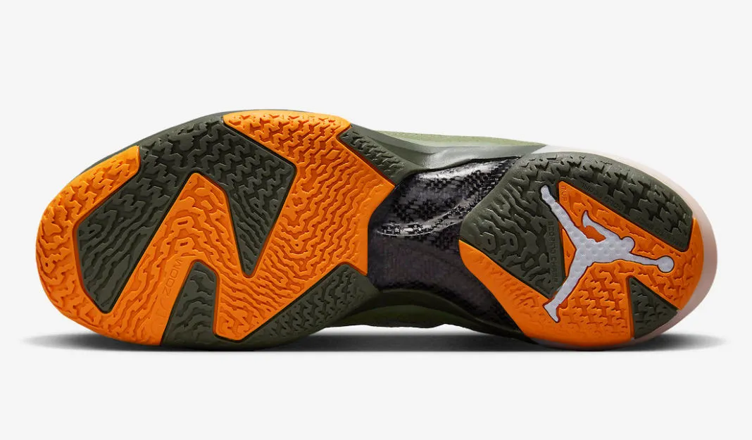 Undefeated x Air Jordan 37 Oil Green Orange Khaki DV6255-300