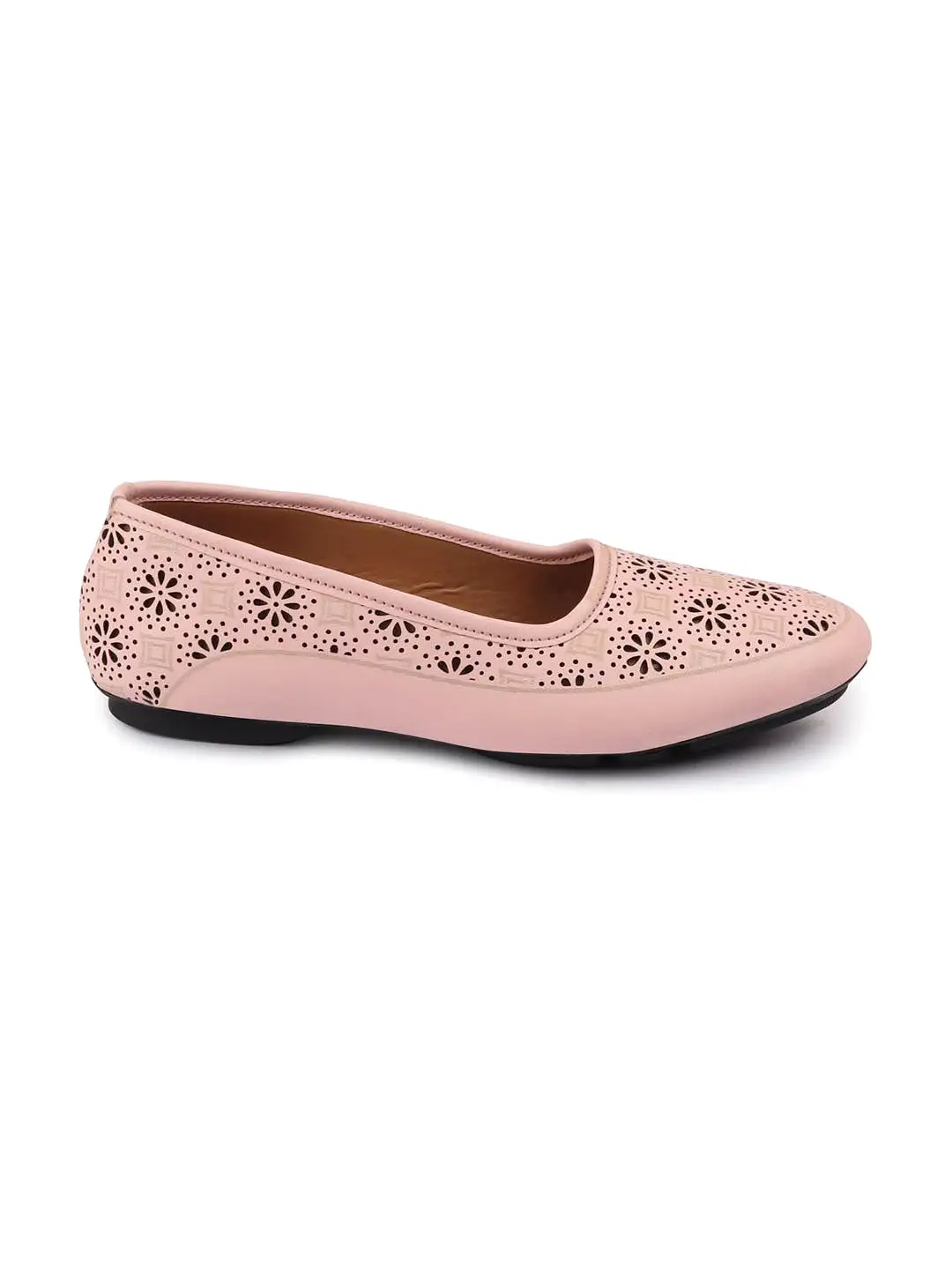 Women Pink Flat Slip On Ballerina