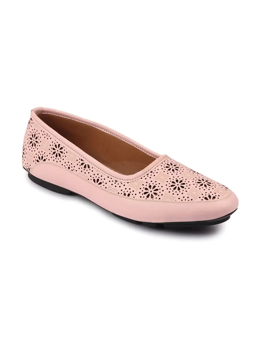 Women Pink Flat Slip On Ballerina