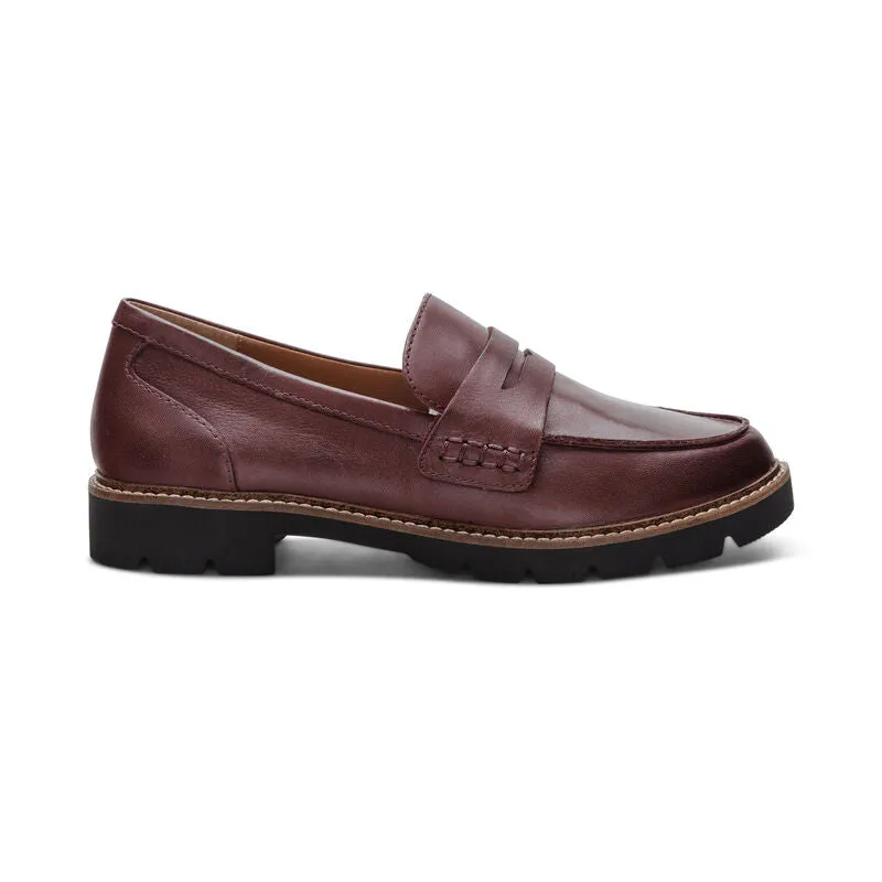 Women 's Aetrex Collette Arch Support Loafer Color: Burgundy