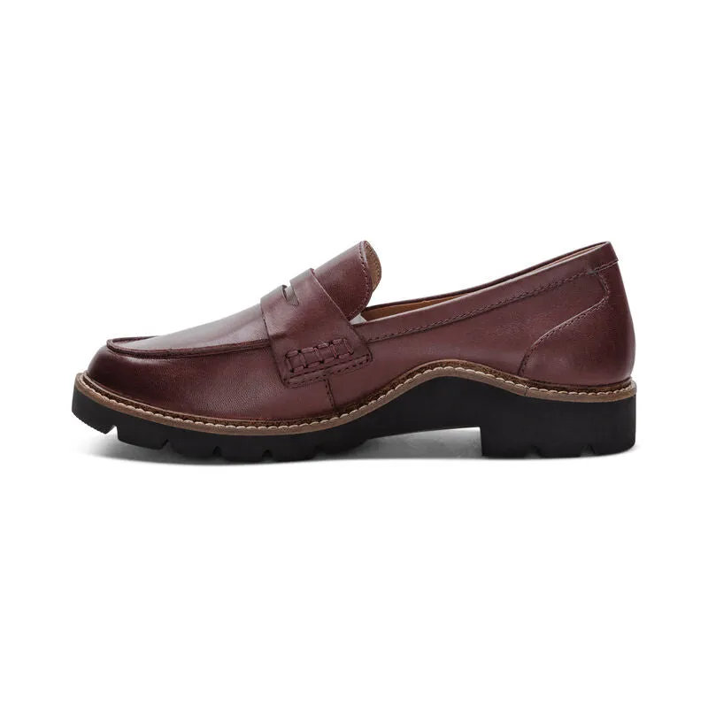 Women 's Aetrex Collette Arch Support Loafer Color: Burgundy