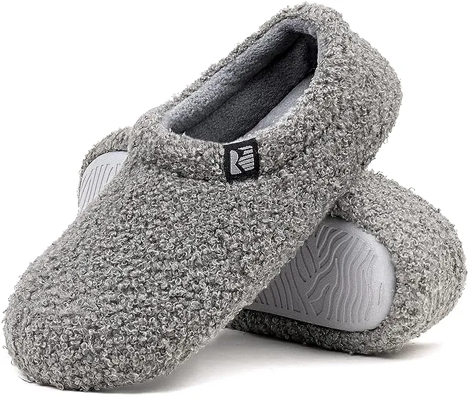 Women's Fuzzy Fleece Closed Back Indoor Slipper