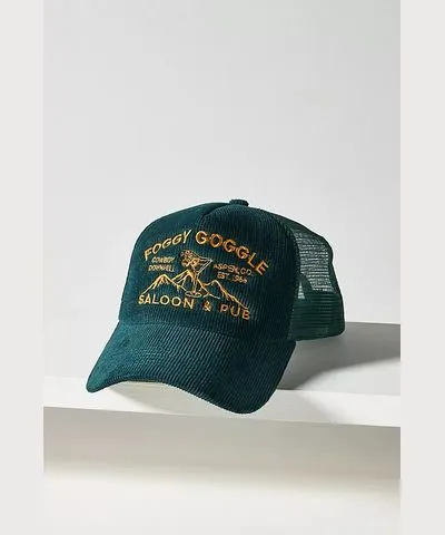 Worn/West Foggy Goggle Corduroy Trucker Hat