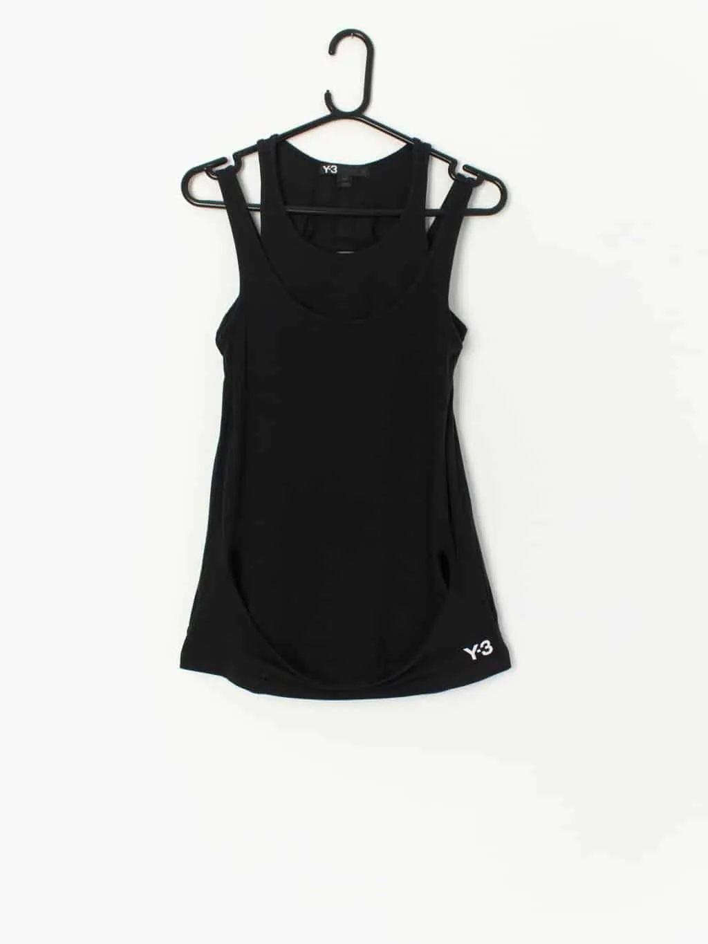 Y-3 Adidas X Yohji Yamamoto womens top with cut-out design and double straps – XXS