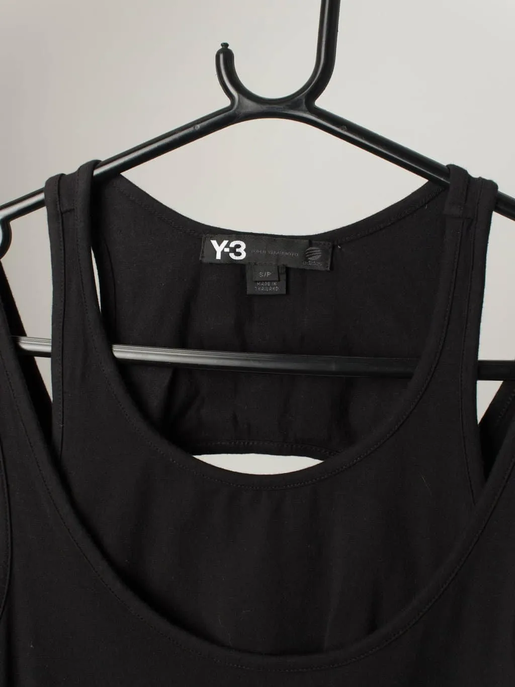 Y-3 Adidas X Yohji Yamamoto womens top with cut-out design and double straps – XXS